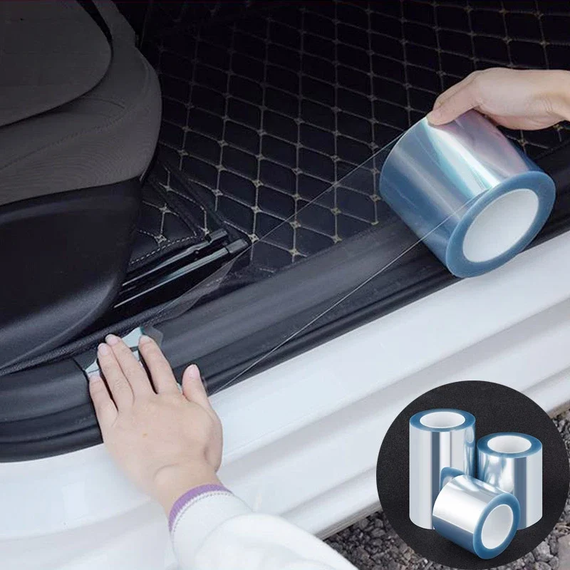 Car Door Handle Protector - Car Door Threshold Protective Film Transparent