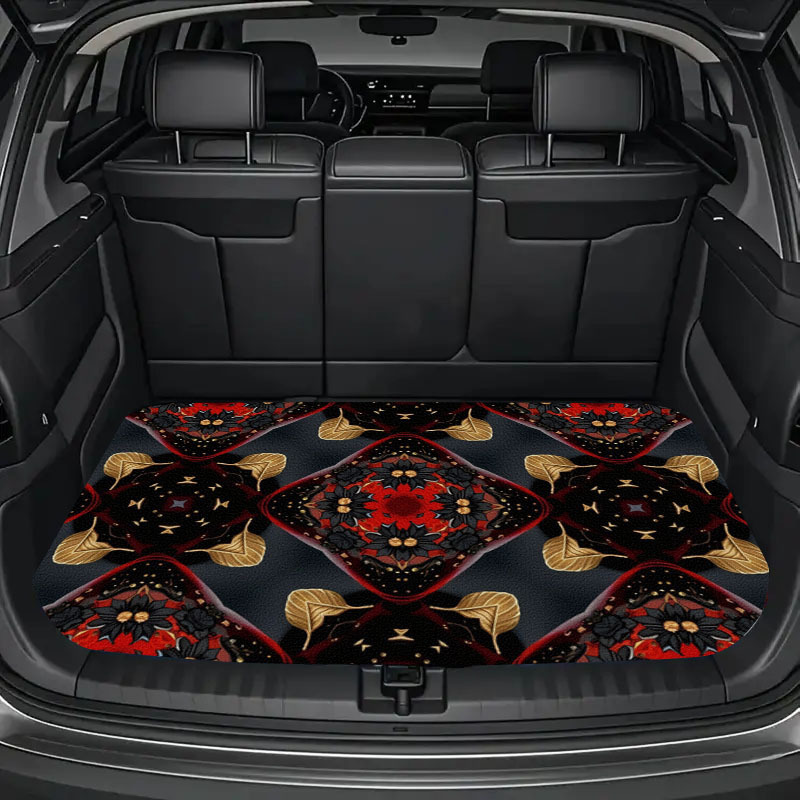 Car Accessories You Must Have - 1pc Car Trunk Mat With Printed