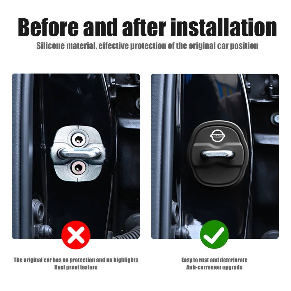 4Pcs Car Styling 3D silicone D - Car Accessories Nissan Xtrail ulasan dan harga