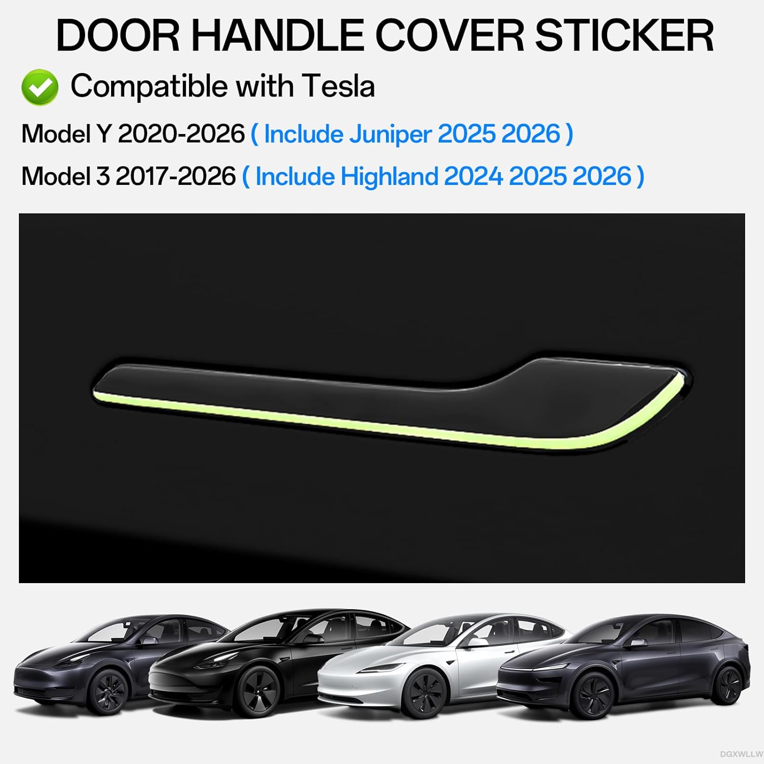 For Tesla Car Sticker Model 3  - Car Door Handle Protector ulasan dan harga