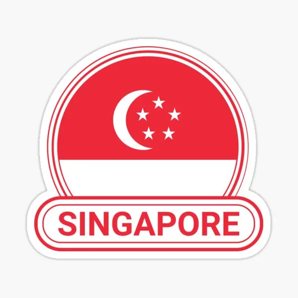 Singapore SGP Flag Map Merlion - Car Accessories Singapore ulasan dan harga
