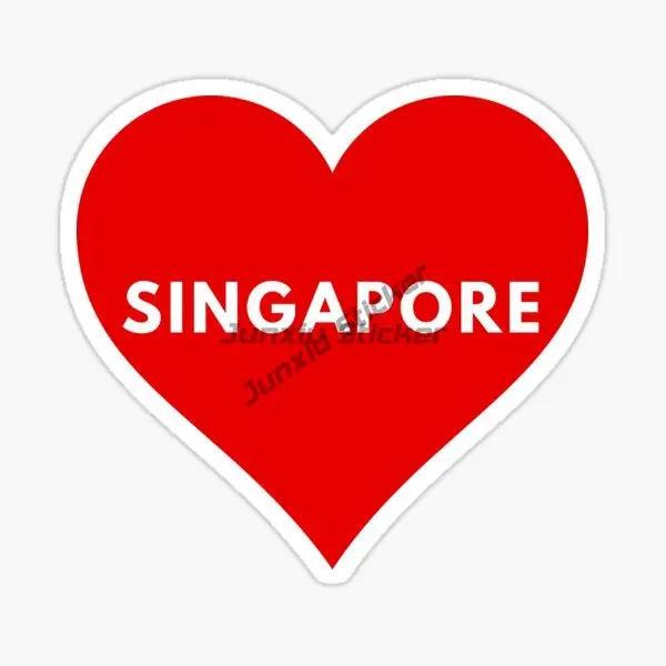 Singapore SGP Flag Map Merlion - Car Accessories Singapore ulasan dan harga