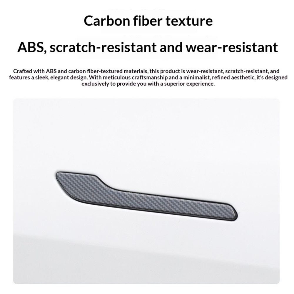 4PCS ABS Carbon Fiber Car Door - Car Door Handle Protector ulasan dan harga