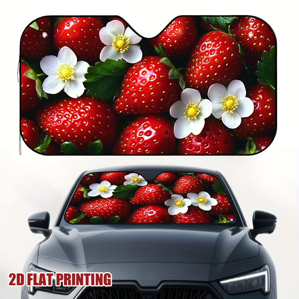1pc Strawberries and Blossoms  - Car Accessories You Must Have ulasan dan harga