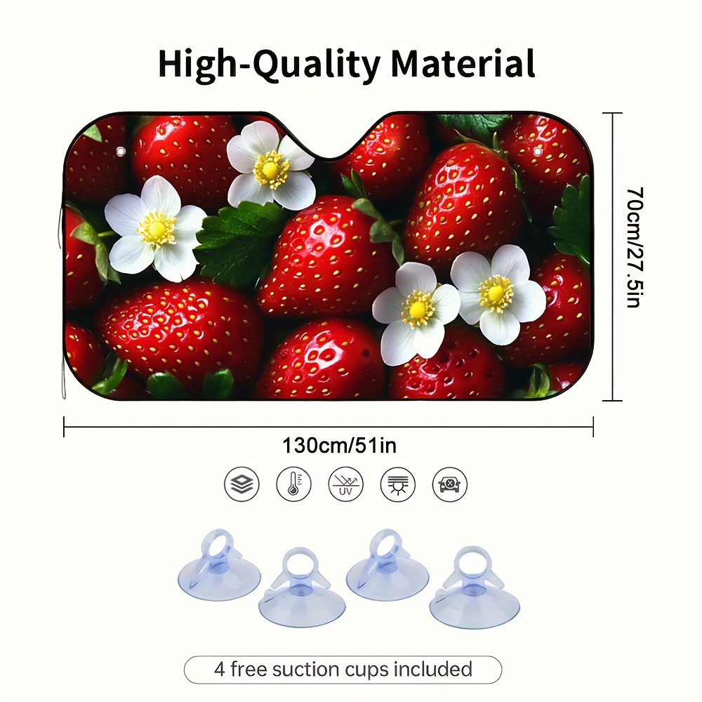 1pc Strawberries and Blossoms  - Car Accessories You Must Have ulasan dan harga