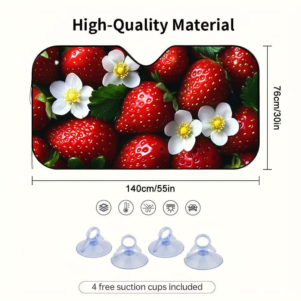 1pc Strawberries and Blossoms  - Car Accessories You Must Have ulasan dan harga