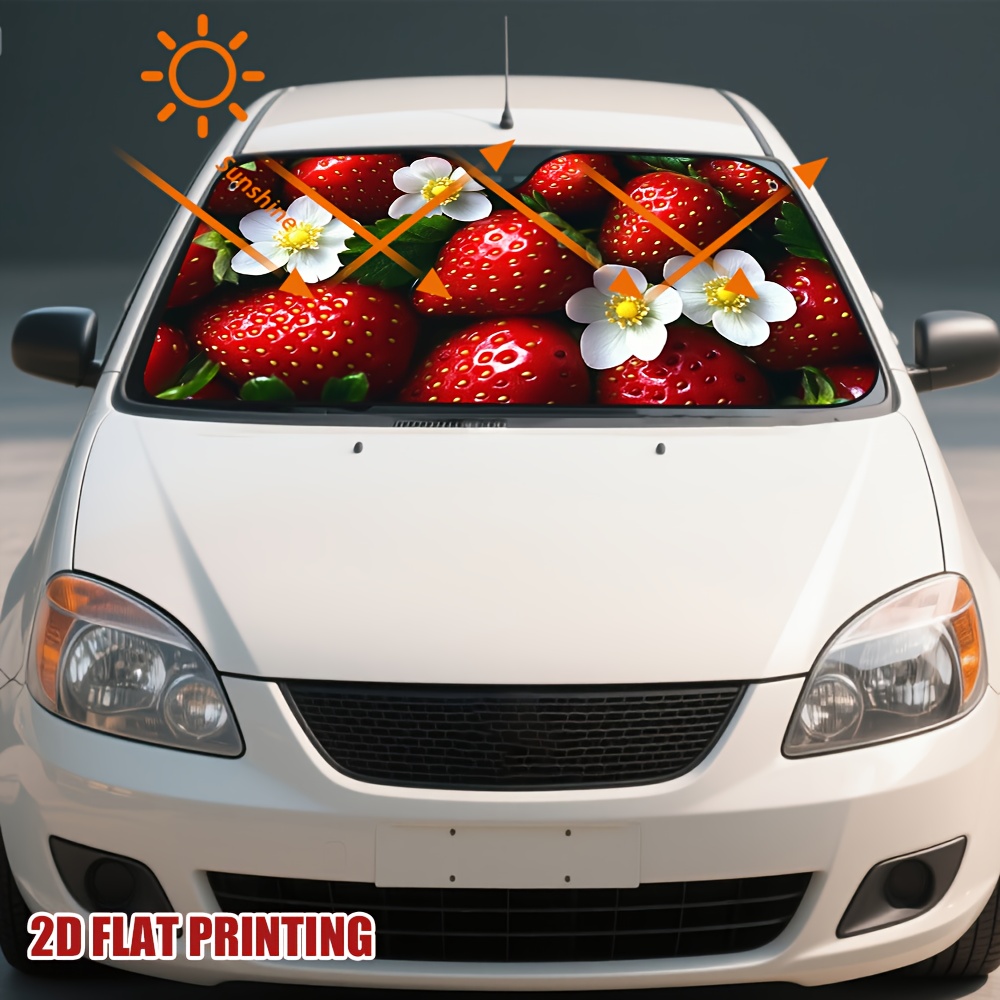 1pc Strawberries and Blossoms  - Car Accessories You Must Have ulasan dan harga
