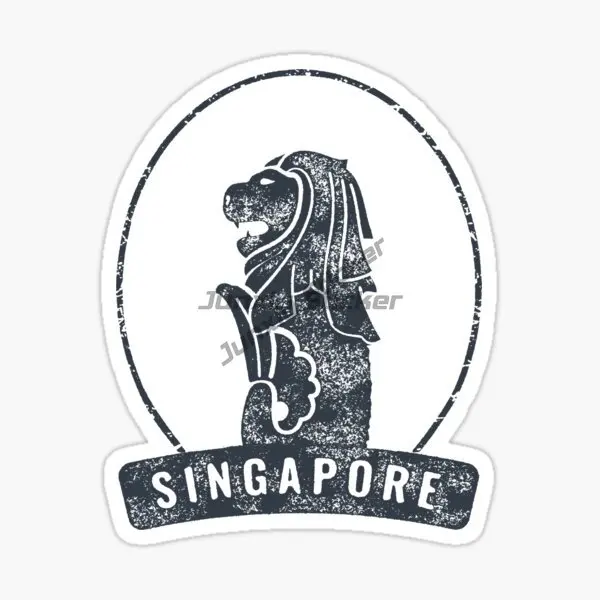 Singapore SG Flag Map Merlion  - Car Accessories Singapore ulasan dan harga