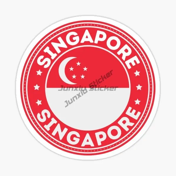 Singapore Flag Map Creative PV - Car Accessories Singapore ulasan dan harga