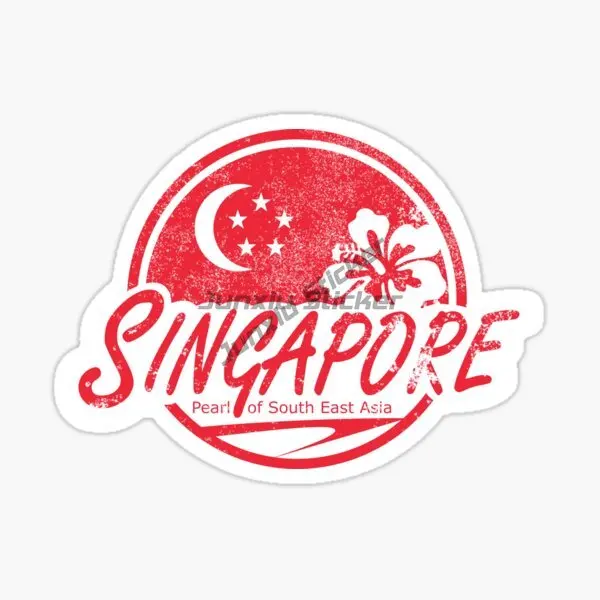 Singapore Flag Map Creative PV - Car Accessories Singapore ulasan dan harga