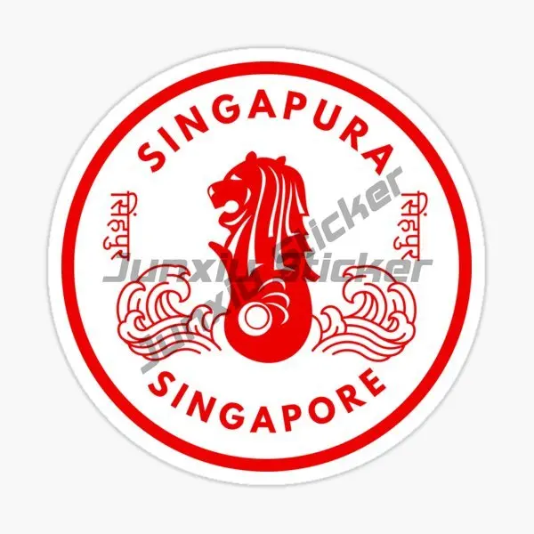 Singapore Flag Map Lion Creati - Car Accessories Singapore ulasan dan harga