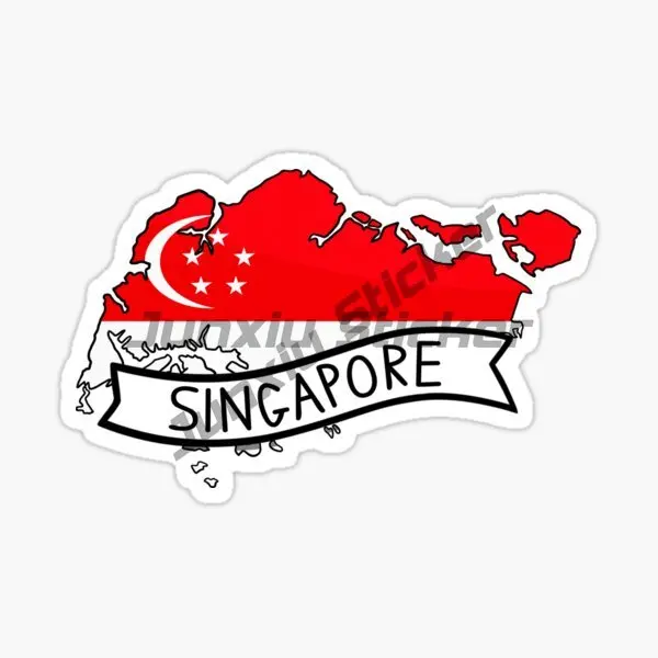 Singapore Flag Map Lion Creati - Car Accessories Singapore ulasan dan harga