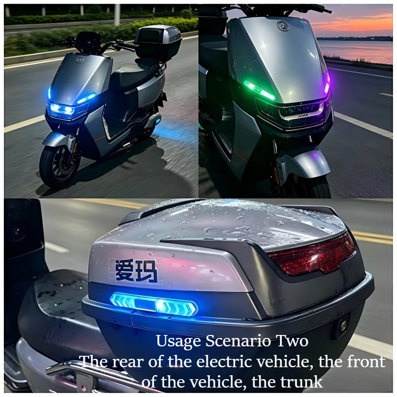 1Pc Solar LED Strobe Flash Lig - Car Door Handle Protector ulasan dan harga