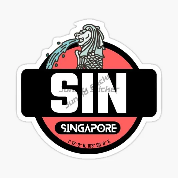 Singapore Flag Map Merlion Emb - Car Accessories Singapore ulasan dan harga