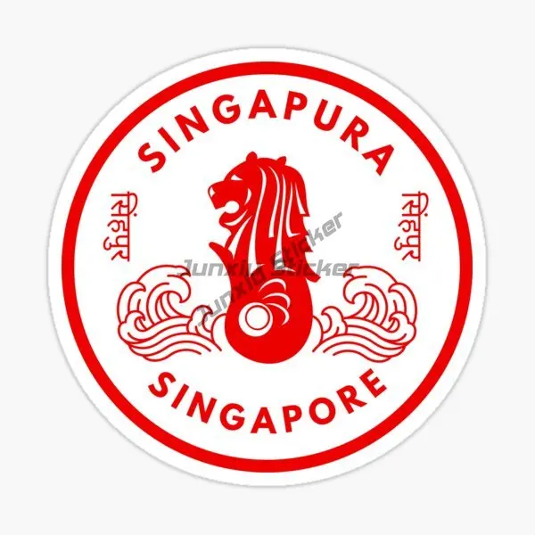 Singapore Flag Map Merlion Emb - Car Accessories Singapore ulasan dan harga