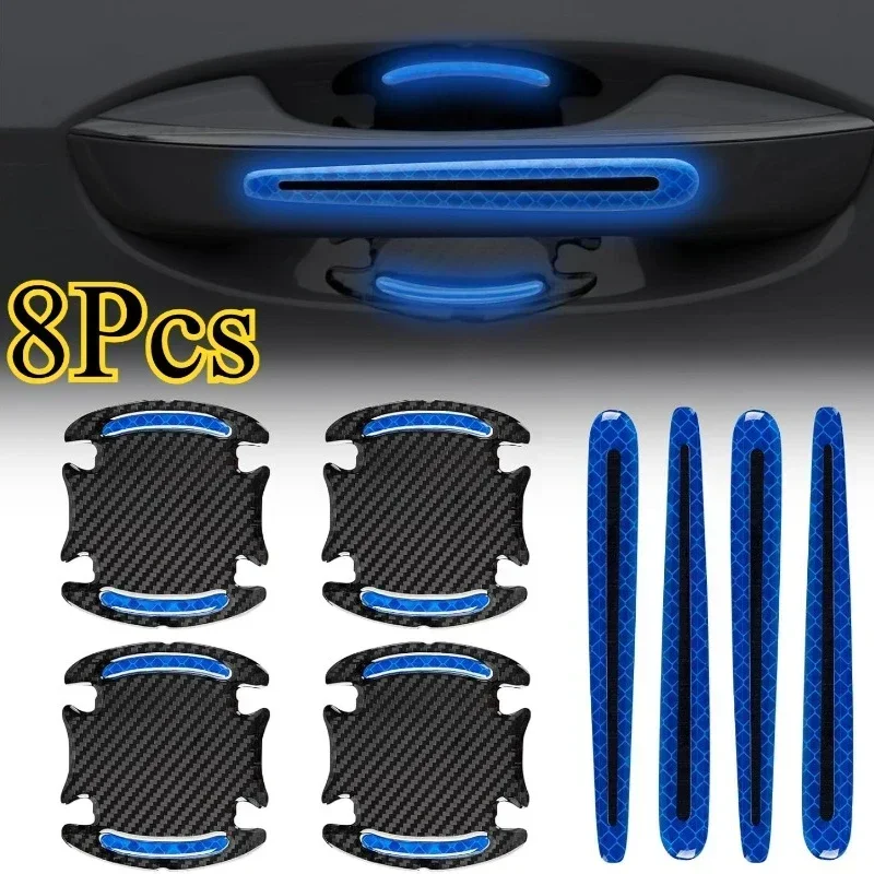 4/8PCS Car Door Reflective Sti - Car Door Handle Protector ulasan dan harga