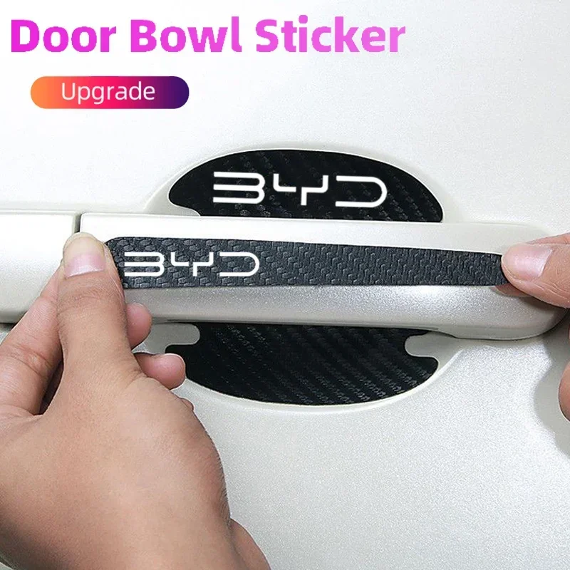 8Pcs Carbon Fiber Car Door Han - Car Door Handle Protector ulasan dan harga
