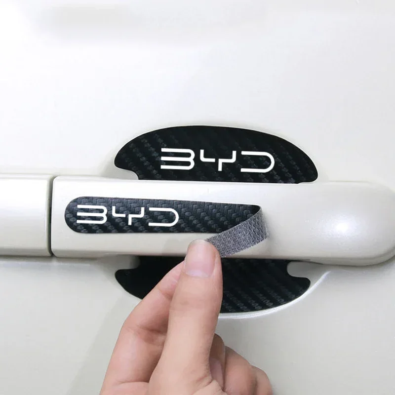 8Pcs Carbon Fiber Car Door Han - Car Door Handle Protector ulasan dan harga
